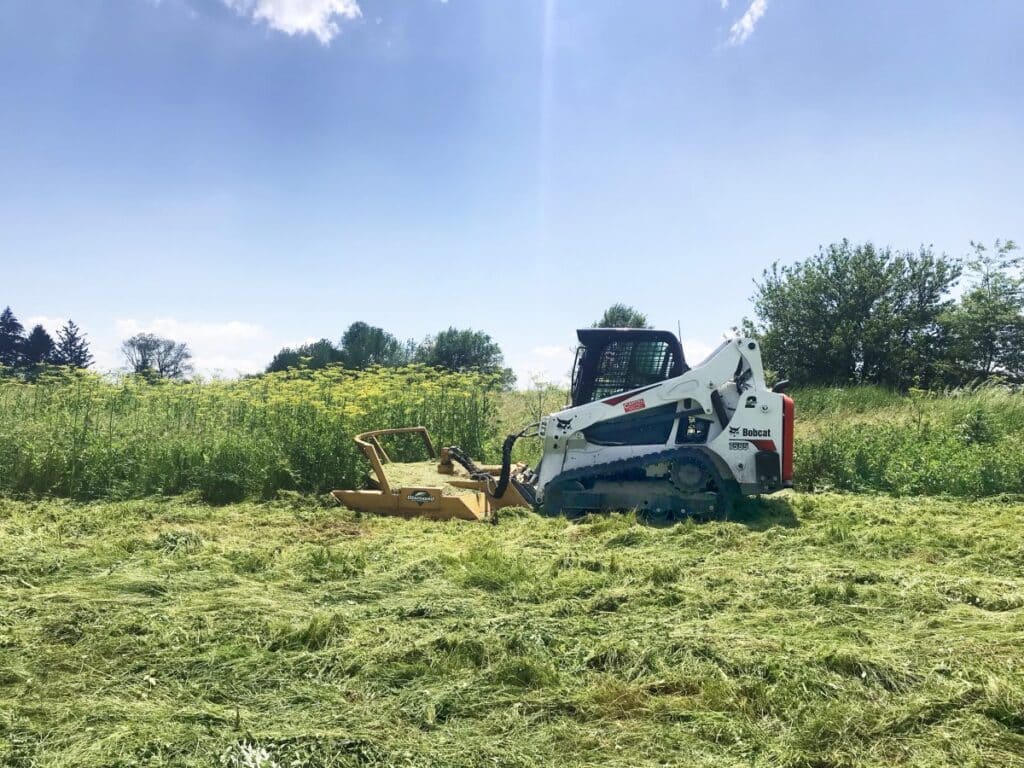 skid steer with Brush Cutter Pro X