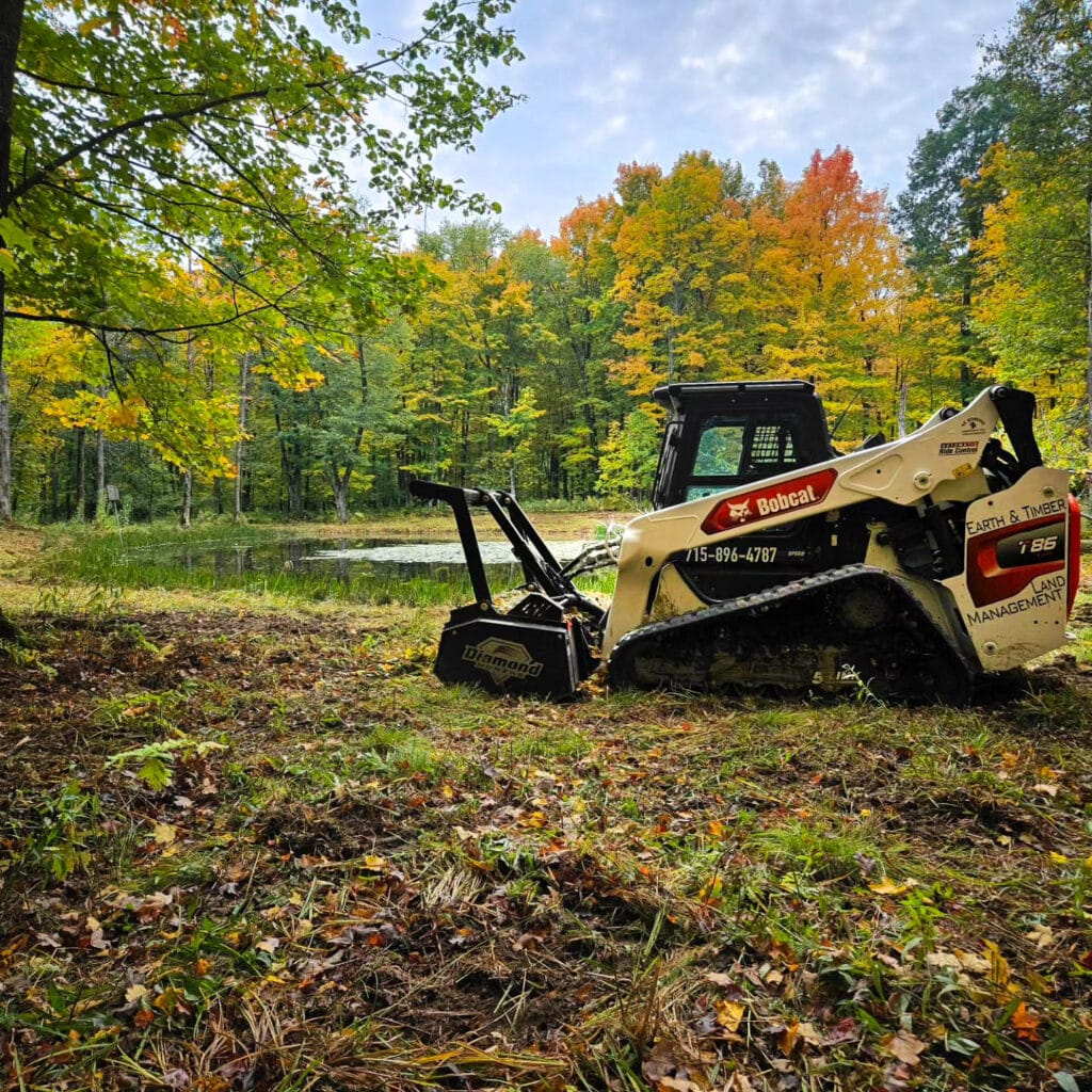 mulcher by the water