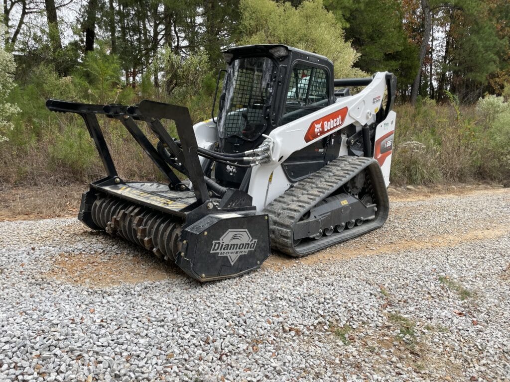 skid steer with drum mulcher dc pro x