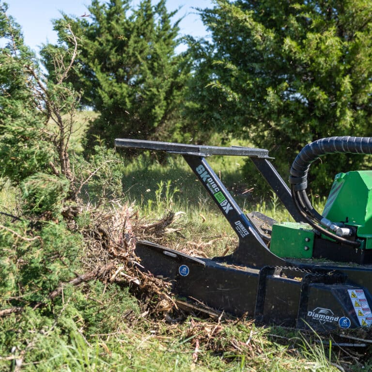 skid steer disc mulcher belt drive