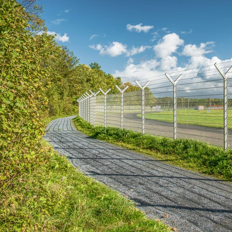 walking path around a fence