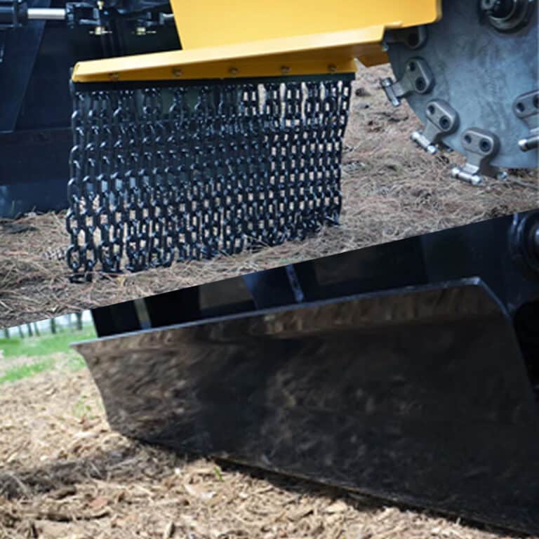 Miller Stump Grinder Chain guard and push blade options