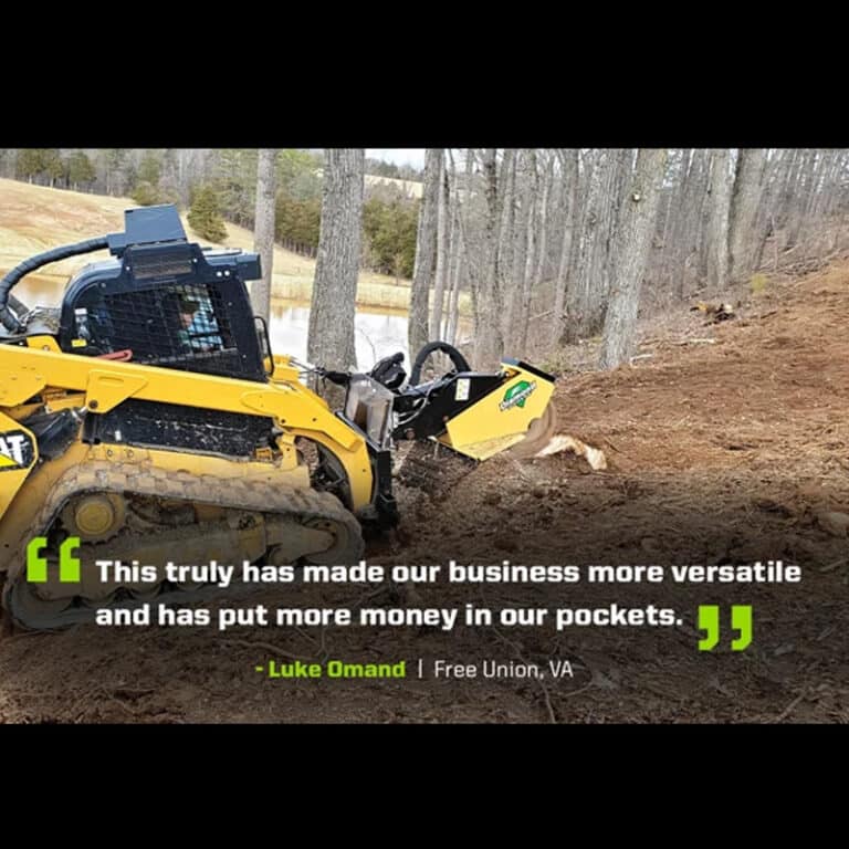 Miller stump grinder testimonial