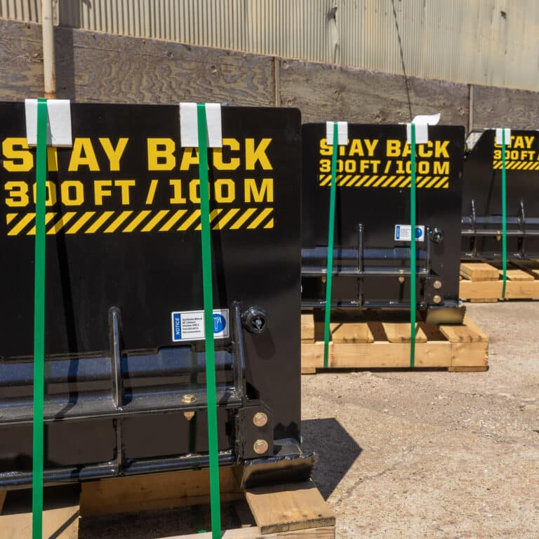 drum mulchers lined up