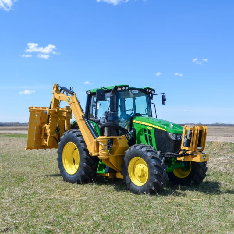 john deere tractor with diamond mowers brush cutter