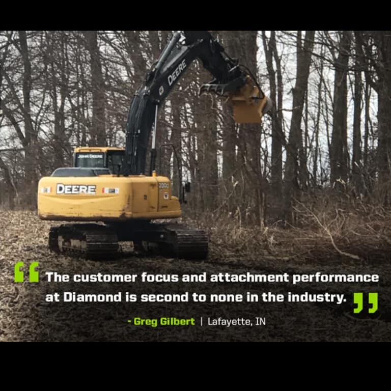 excavator disc mulcher testimonial