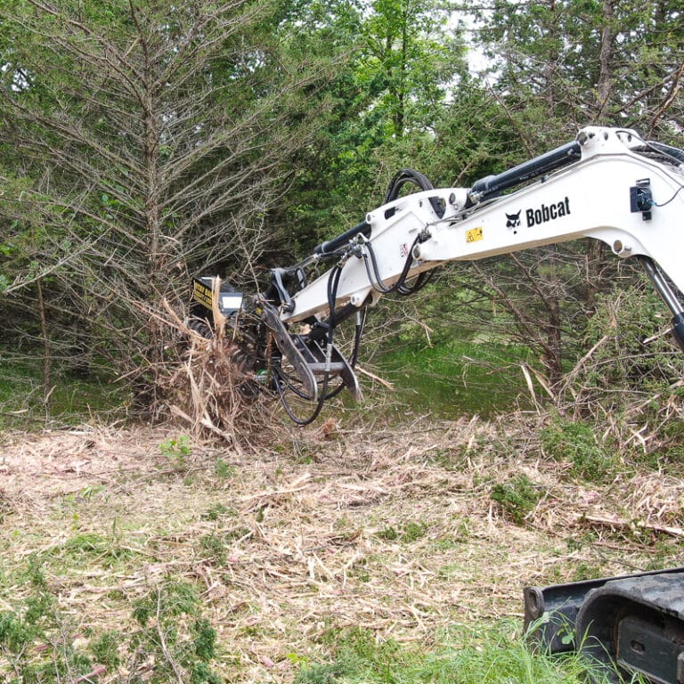 excavator diamond drum mulcher