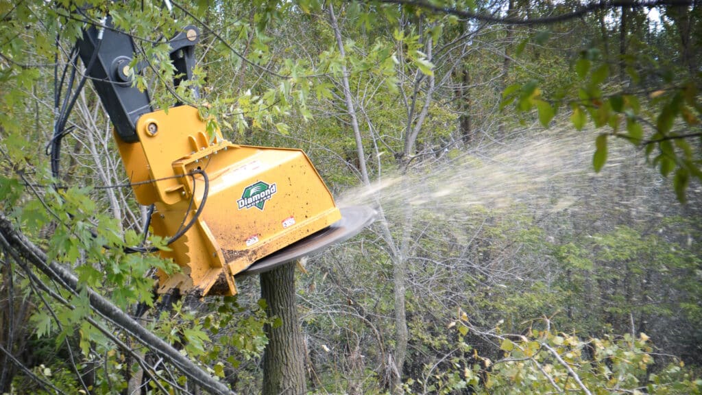 excavator diamond disc mulcher