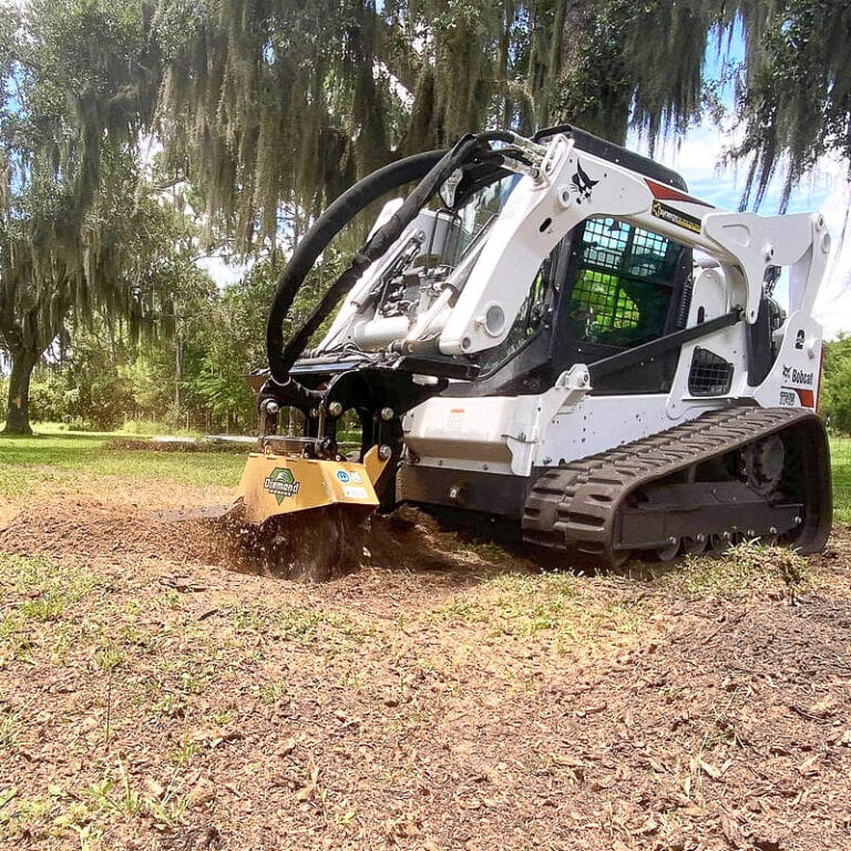 skid steer reflex stump grinder