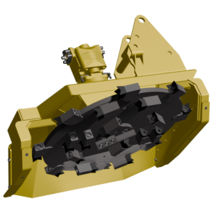 render of diamond mowers attachment