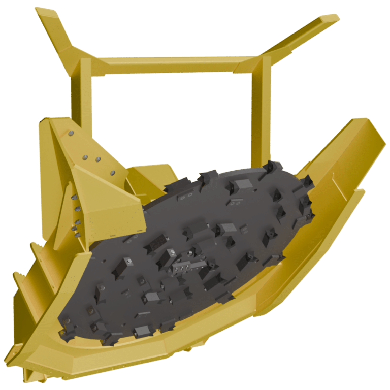 72" Skid Steer Brush Hog Attachment - Forestry Mulcher/Rotary Cutter By Mower King
