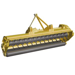 render of a tractor flail mower