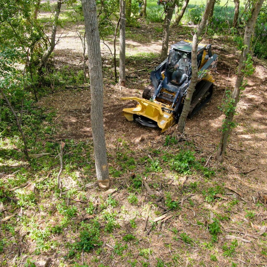 skid steer diamond disc mulcher