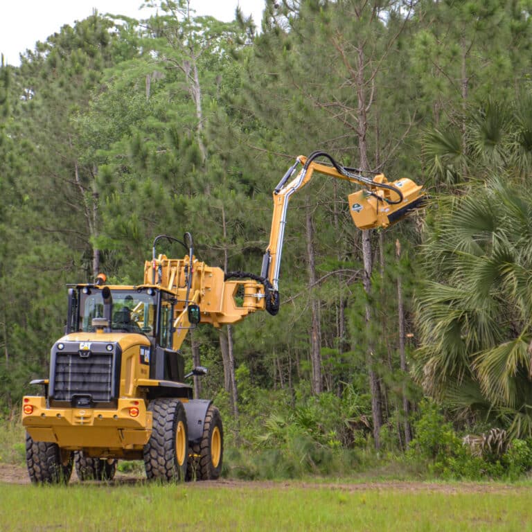 wheel loader boom flail