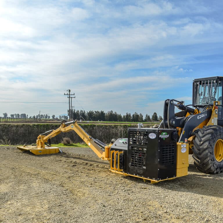 wheel loader diamond boom rotary