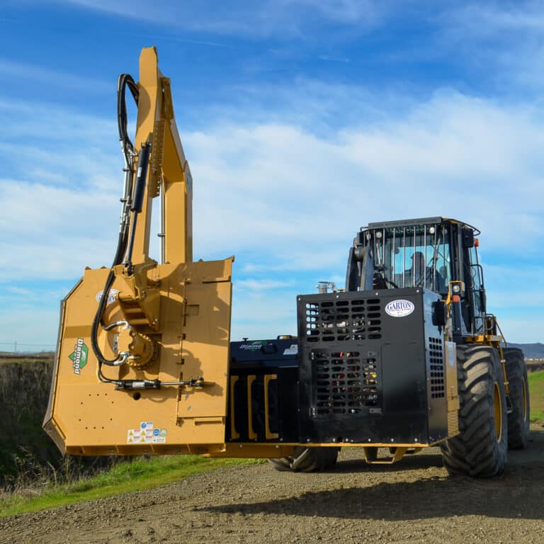 wheel loader boom diamond rotary mower