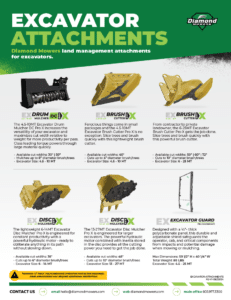 Excavator Attachments Sheet