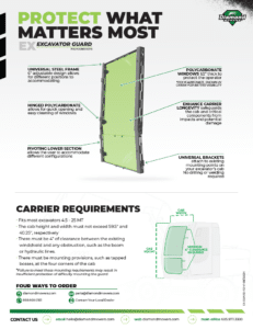 Excavator Guard Sell Sheet