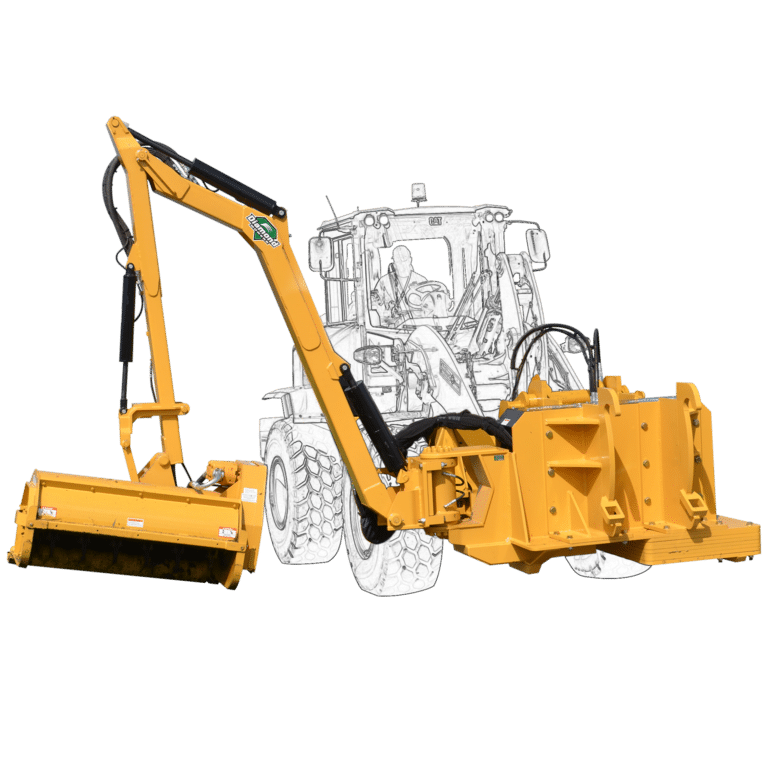 wheel loader with boom flail