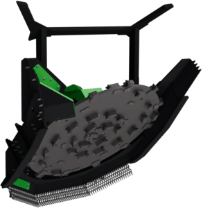 disc mulcher belt drive rendering