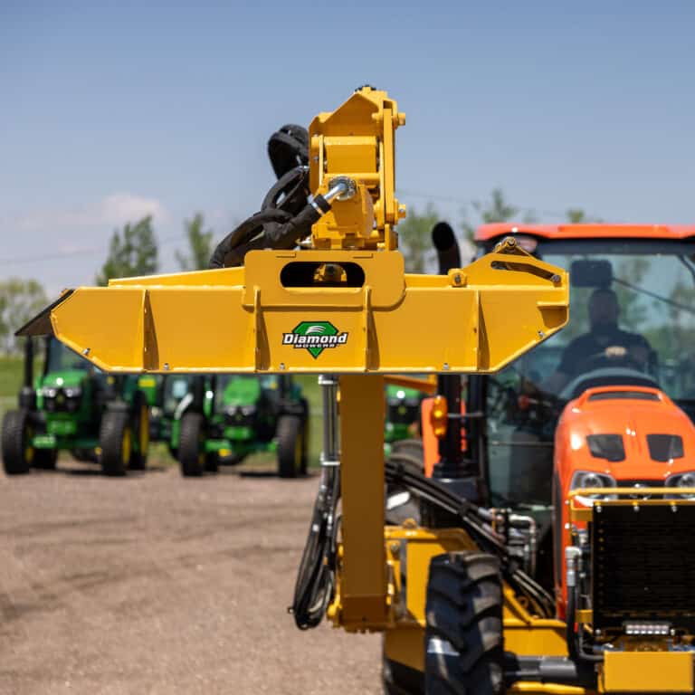 tractor with brush cutter