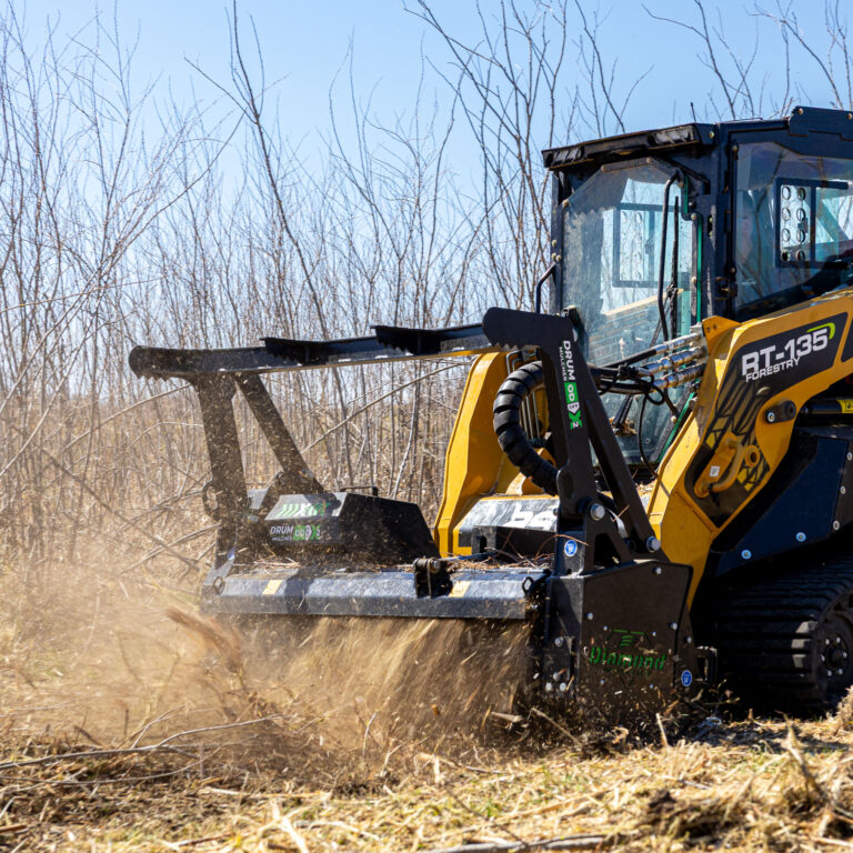 drum mulcher pro x 2 mulching trees and brush