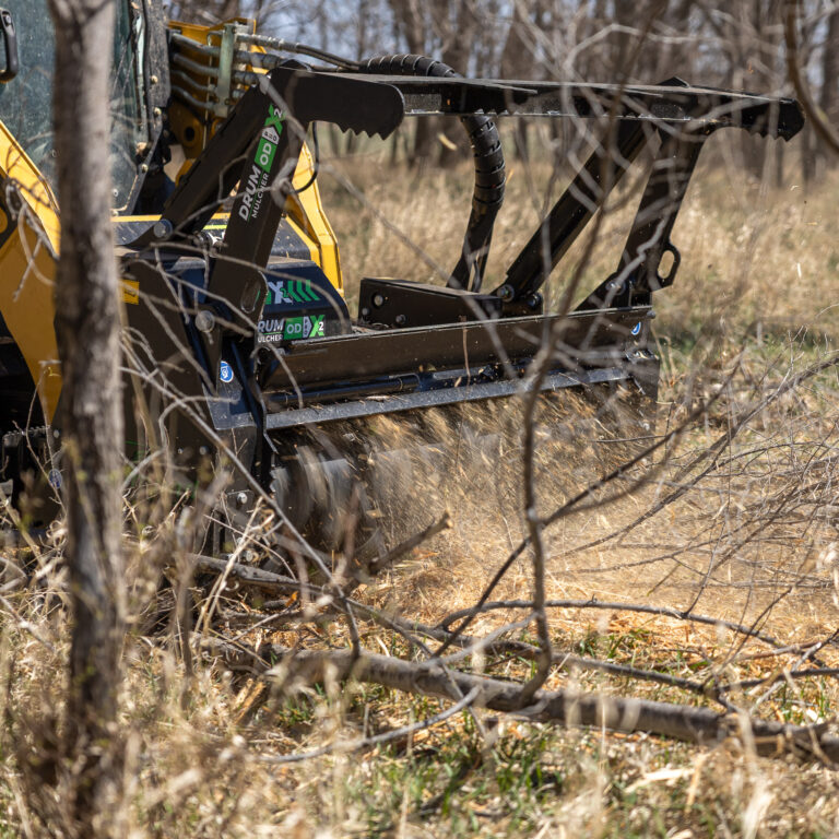 drum mulcher pro x 2 mulching trees and brush