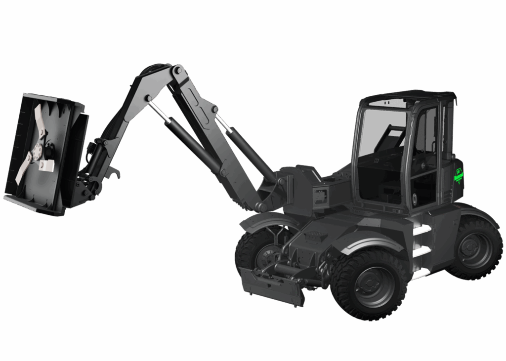 dm 360 with a rotary mower